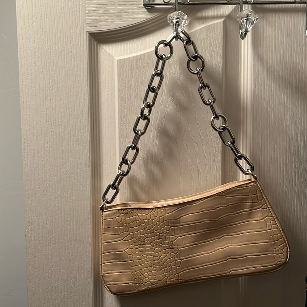 A new day bag small cream crocodile print never used in perfect condition